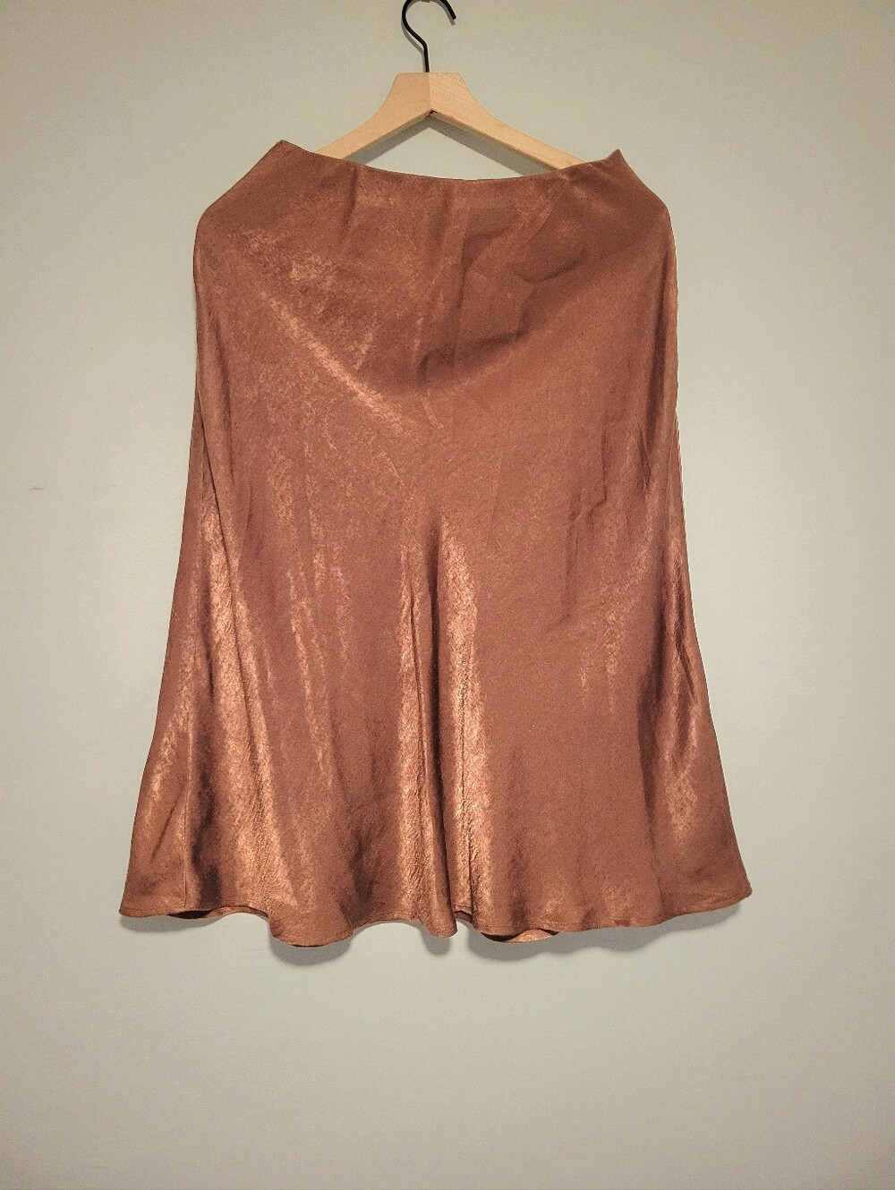 Banana Republic Copper-Tone Satin Skirt